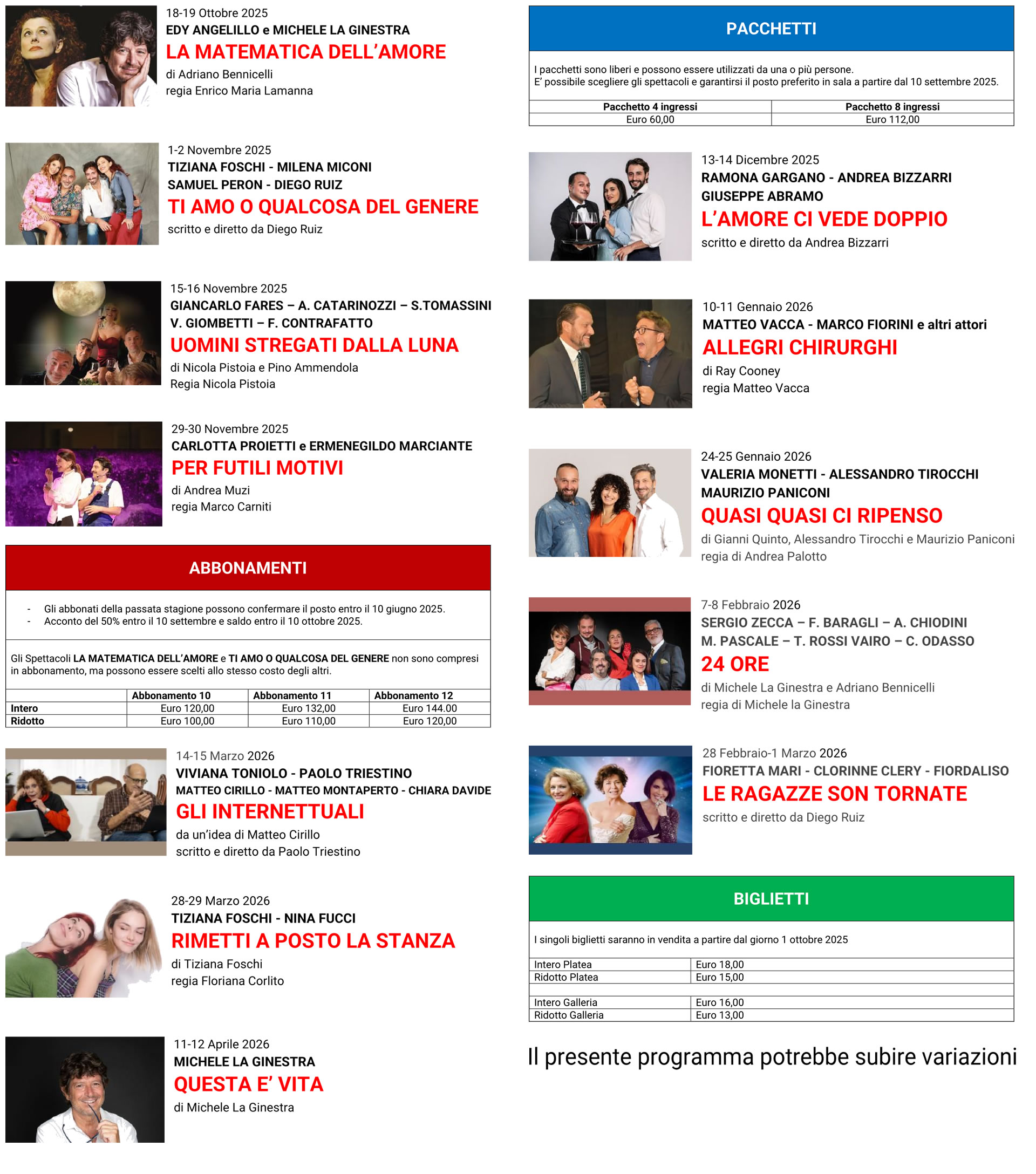 Stagione 2025/2026